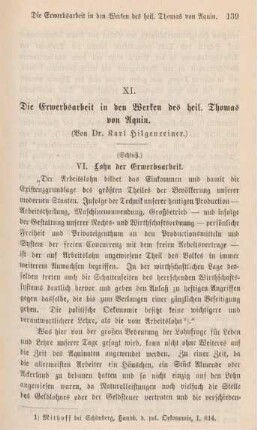 139-164 Die Erwerbsarbeit in den Werken des heiligen Thomas von Aquin : Fortsetzung