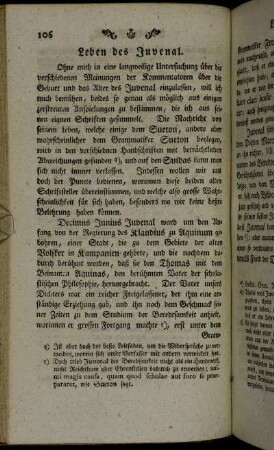Leben des Juvenal.