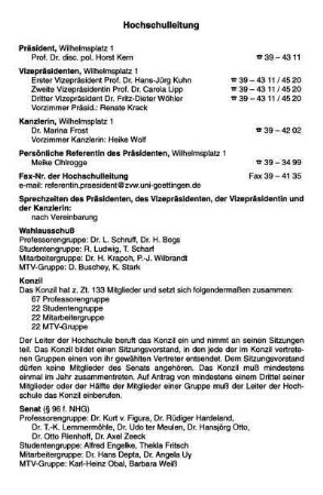 Hochschulleitung