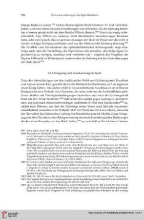 5.9.3 Kriegszug und Anerkennung im Reich