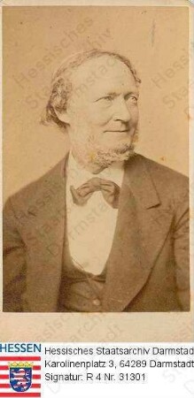 Carrière, Moritz, Prof. Dr. phil. (1817-1895) / Porträt, linksblickend, Brustbild