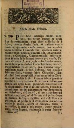 Praxis Medica, Sive Commentarium In Aphorismos Hermanni Boerhaave De cognoscendis & curandis Morbis. Pars Quarta