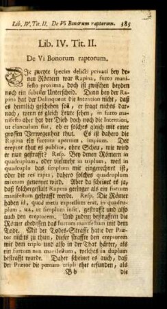 Tit. II. De Vi Bonorum raptorum.