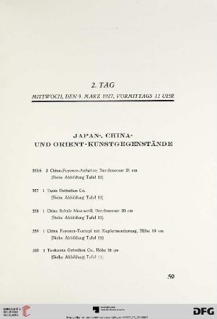 Japan-, China- und Orient-Kunstgegenstände (Nr. 355-535)