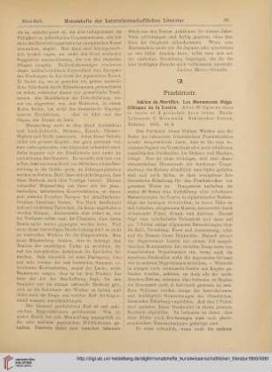 [Rezension von: Adrien de Mortillet, Les Monuments Mégalithiques de la Lozère]