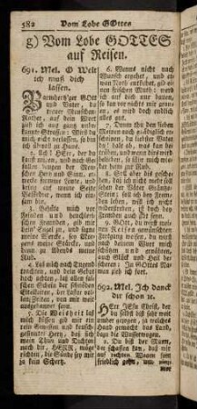 582-586, Vom Lobe Gottes auf Reisen