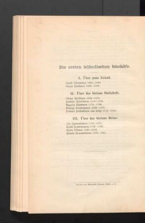 Die ersten isländischen bischöfe.