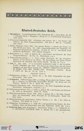 Römisch-Deutsches Reich (Nr. 1-406)
