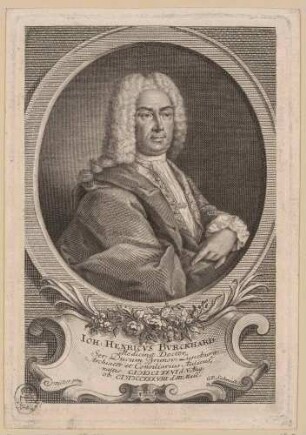 Bildnis Burckhard, Johann Heinrich, Arzt, Botaniker