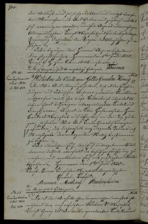Landestrauer anlässlich des Todes des Königs Georg IV.