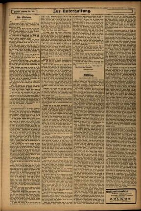 Zweite Ausgabe vom Samstag, den 12. Juli 1924.