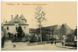 Freiberg. Schlossplatz und Schloss Freudenstein