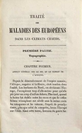 Traité des maladies des Européens dans les pays chauds et spécialement au Sénégal
