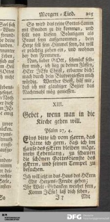 Andachten vor dem H. Abendmahl.