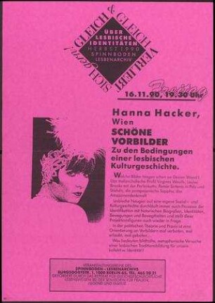 Schöne Vorbilder Zu den Bedingungen einer lesbischen Kulturgeschichte