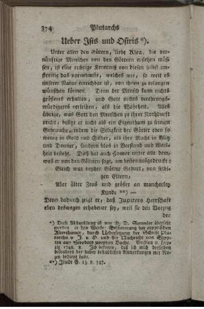 Ueber Isis und Osiris