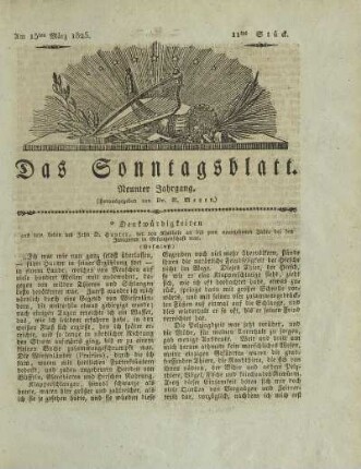 11, 1825: Stück