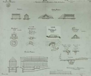 Festung Königstein, Profile zur Aufnahme 1882/1883 : Königstein, Festung