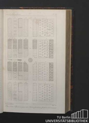 Cours d'arboriculture. Pl. III. Plan d'une Pepinière les Arbres forestiers, fruitiers et d'ornement.
