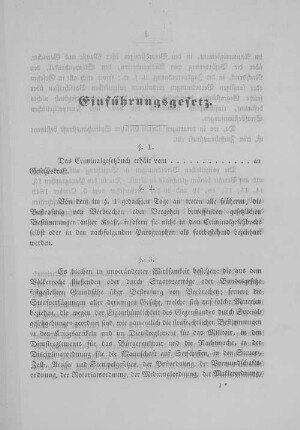 Einführungsgesetz.