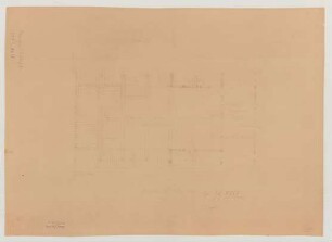 Lenzerwische (Kreis Westprignitz): [Rosinscher Hof]. Bauernhaus (Grundriss Obergeschoss)
