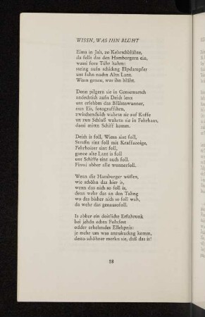 Wissn, was ihn blüht