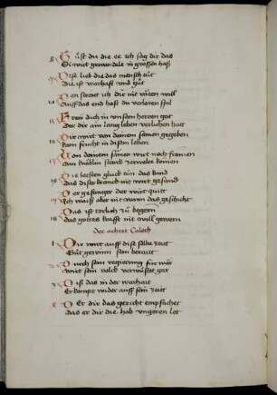 ›der achtet Calech‹