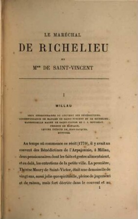 Le maréchal de Richelieu et Mme de Saint-Vincent