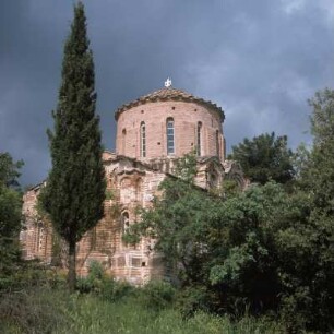 Chios. Panagía tis Krinis. Kreuzkuppelkirche von 1287 bei Vavýli