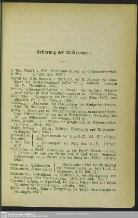 Erklärung der Abkürzungen