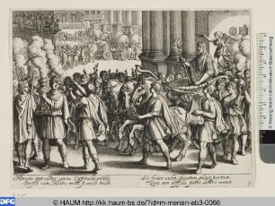 Triumphzug Scipios mit Elefanten