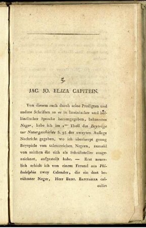 5. Jac. Jo. Eliza Capitein