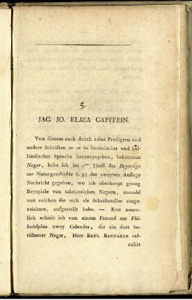 5. Jac. Jo. Eliza Capitein