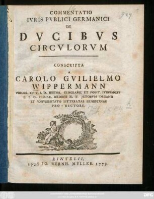 Commentatio Ivris Pvblici Germanici De Dvcibvs Circvlorvm