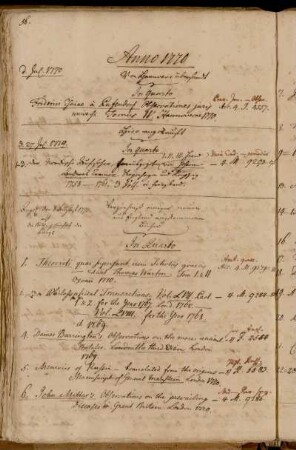 Von Hannover übersandt. - Hier angekauft. - Verzeichniß einiger neuen aus England angekommener Bücher.