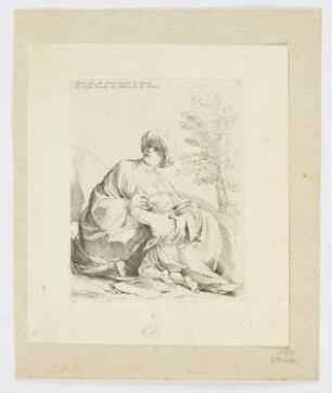Hagar und Ismael in der Wüste, Blatt 17 der Folge "Unschuldige Täuschungen"