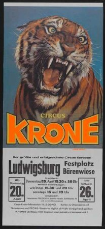 Circus Krone, Ludwigsburg, ohne Jahr