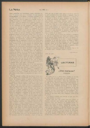 Lecturas - ¿Una mariposa? : (Cuento)