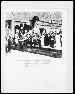 Berlin, die kaiserliche Familie (Kaiser Wilhelm II.) bei der Jubiläumsfeier der Berliner Universität