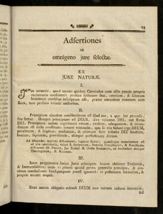 23-50, Adsertiones