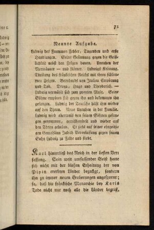71-98, Neunte Aufgabe.