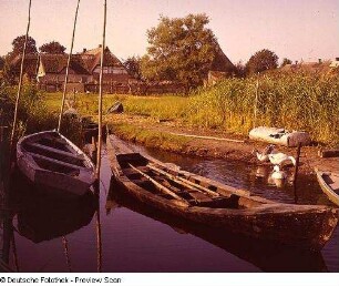 Darß, Anlegestelle Ruderboote