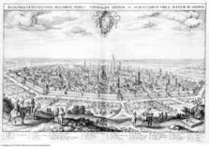 Itinerarium Italiae nov-antiquae: oder Raiß-Beschreibung durch Italien ..., auf S. 122 folgend: Stadtansicht: Bologna
