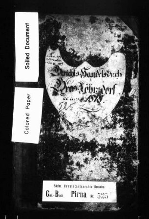 Gerichtshandelsbuch von Großröhrsdorf (bei Liebstadt) und Seitenhain (bei Liebstadt), Bd. 8