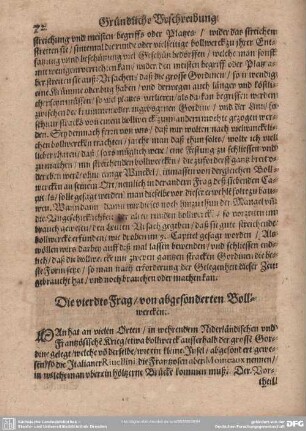 Die vierdte Frag/von abgesonderten Bollwercken.