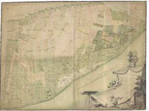 Volmerswerth, Grundriss über das in der auswendigen Stadt Düsseldorfer Bürgerstadt gelegenes, so genanntes Volmerswerth