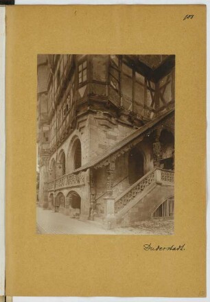 Altes Rathaus, Duderstadt: Detail (aus: Skizzen- und Fotoalbum 19)