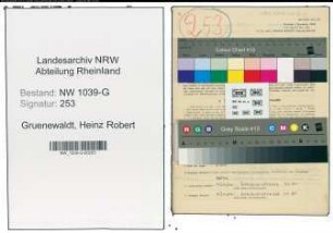 Entnazifizierung Heinz Robert Gruenewaldt , geb. 17.06.1920 (Lehrer)