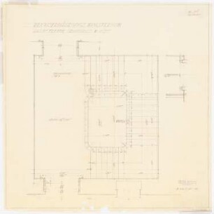 Reichsministerium für Ernährung und Landwirtschaft, Berlin-Mitte Umbau und Erweiterung: Haupttreppe Grundriss 1:20