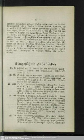 Eingeführte Lehrbücher